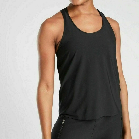 Athleta Tops - Athleta Nova Athletic Racerback Tank Top NEW Womens XL Black Workout Gym Shirt